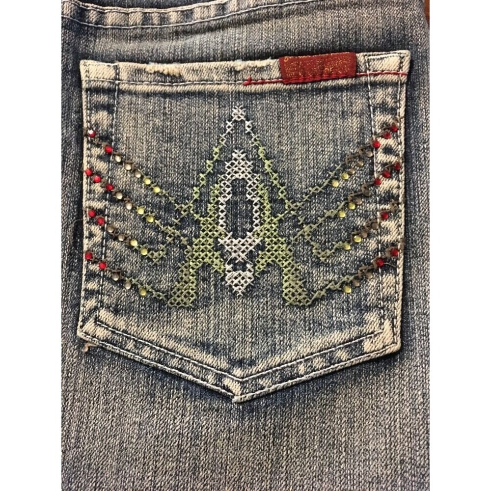 7 For All Mankind Women's Skirt A Pocket Jeweled Mini Skirt Size 27 NWT $178 - Picture 8 of 10